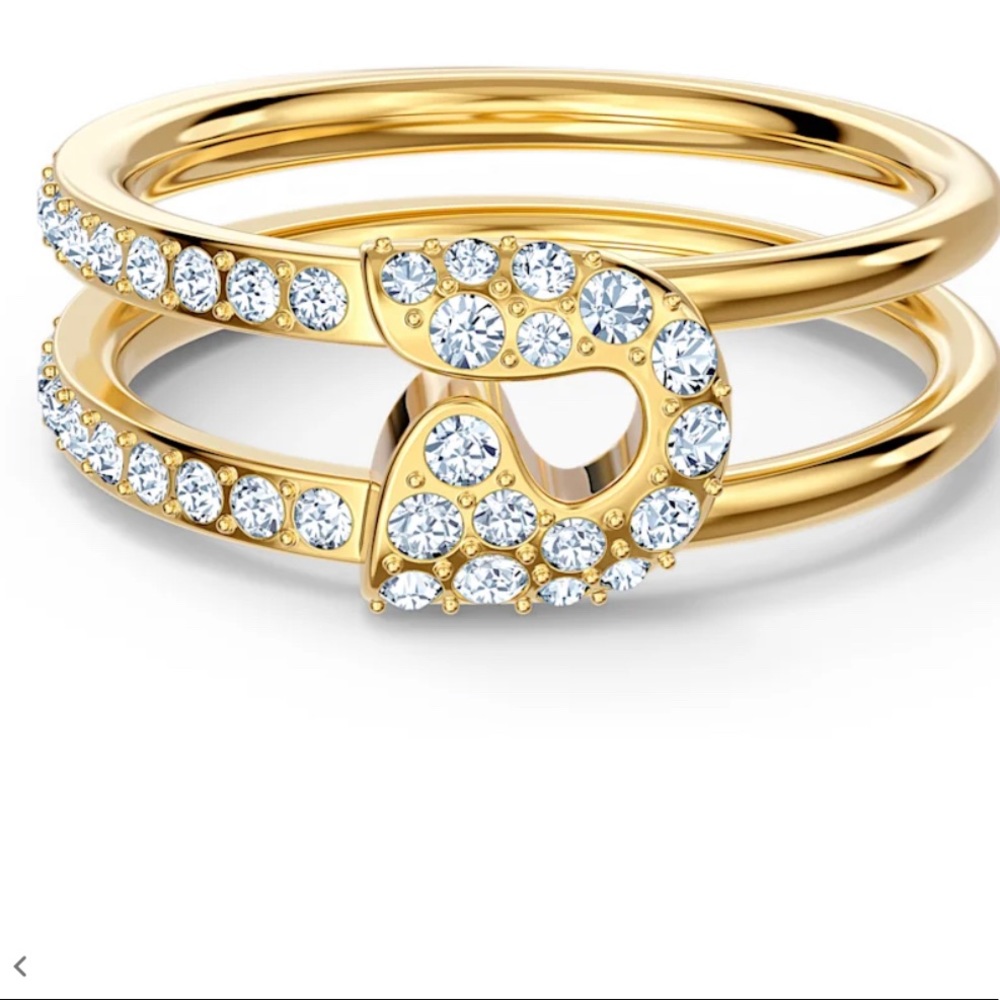 Swarovski Safety Pin ring